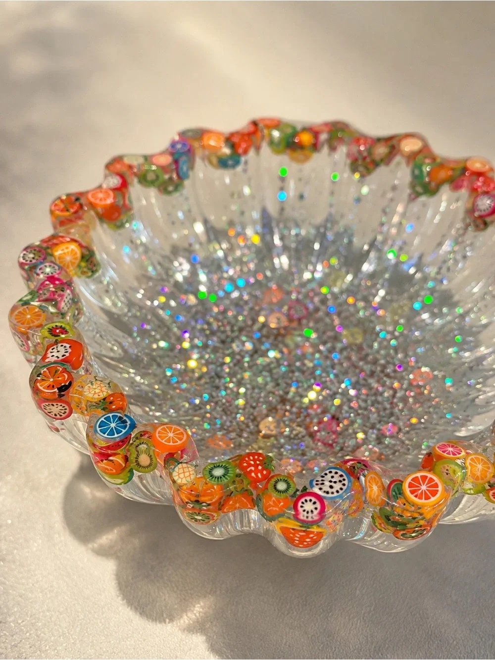 Colorful Fruity Resin Serving Bowl - Set of 4